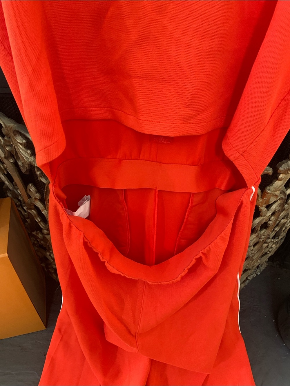 SPANX Sleeveless Zip-Front Orange Pants Jumpsuit - Picture 10 of 13